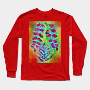 Botanical Autumn leaves Long Sleeve T-Shirt